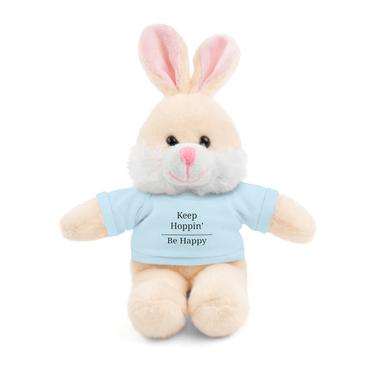 Plush Bunny with 'Keep Hoppin’ Be Happy' Tee