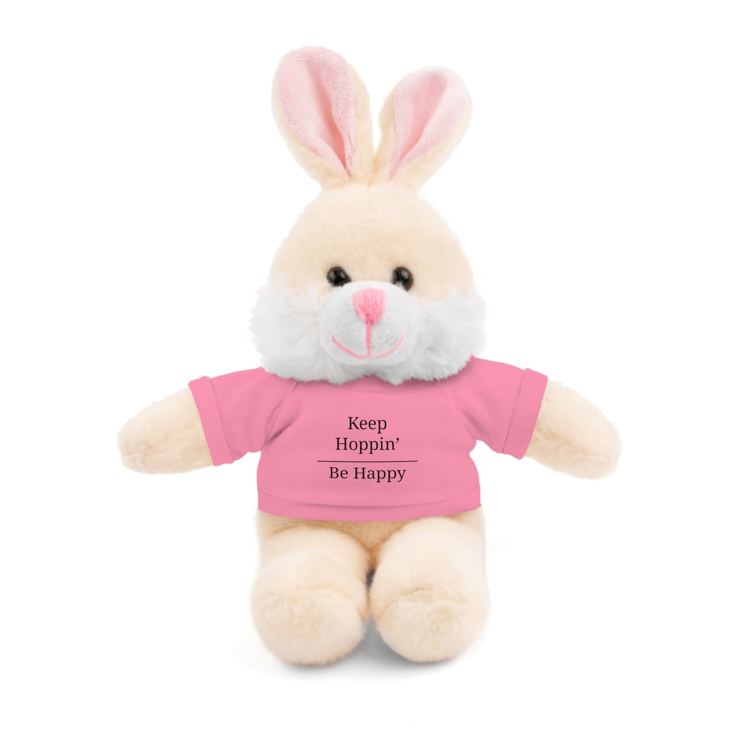 Plush Bunny with 'Keep Hoppin’ Be Happy' Tee