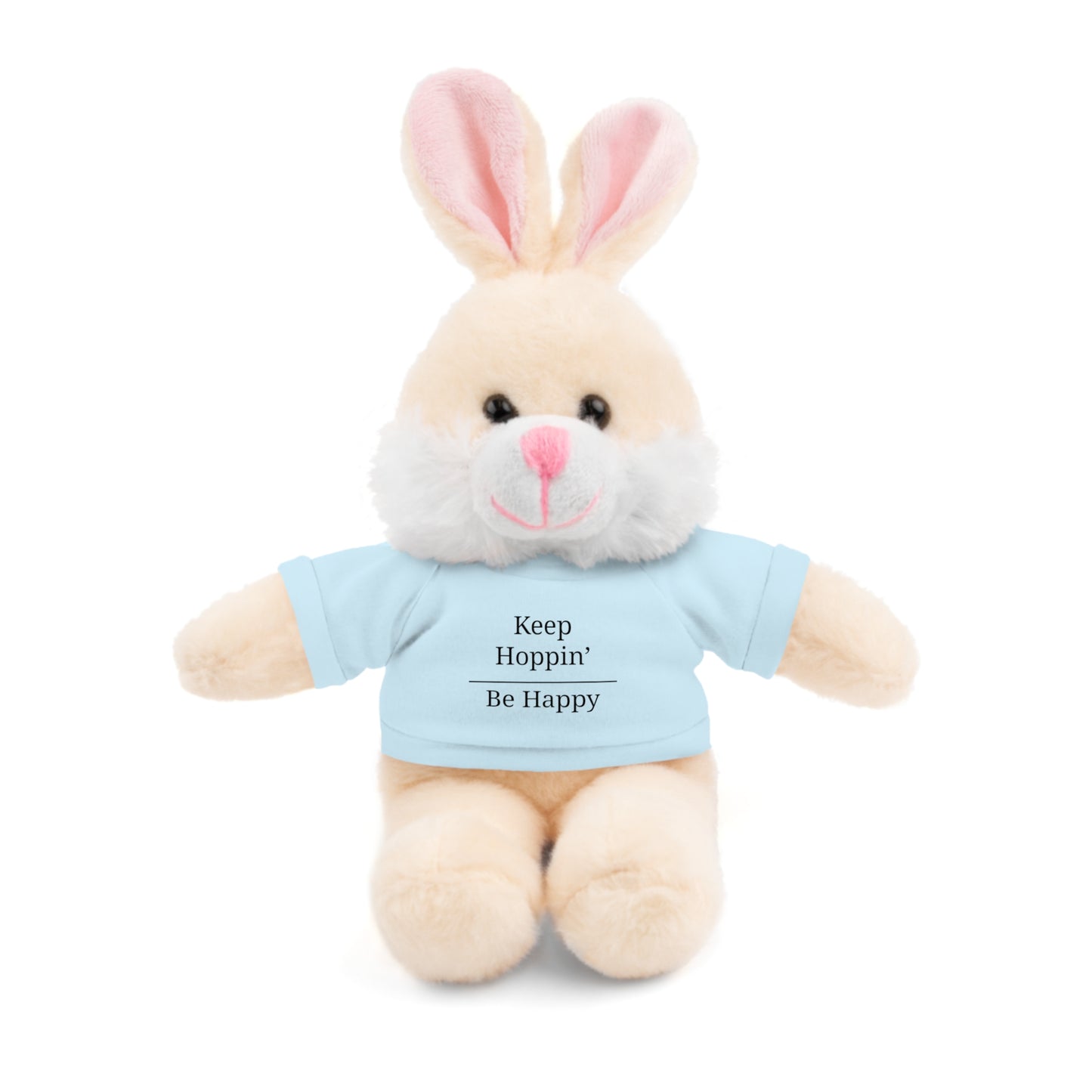 Plush Bunny with 'Keep Hoppin’ Be Happy' Tee