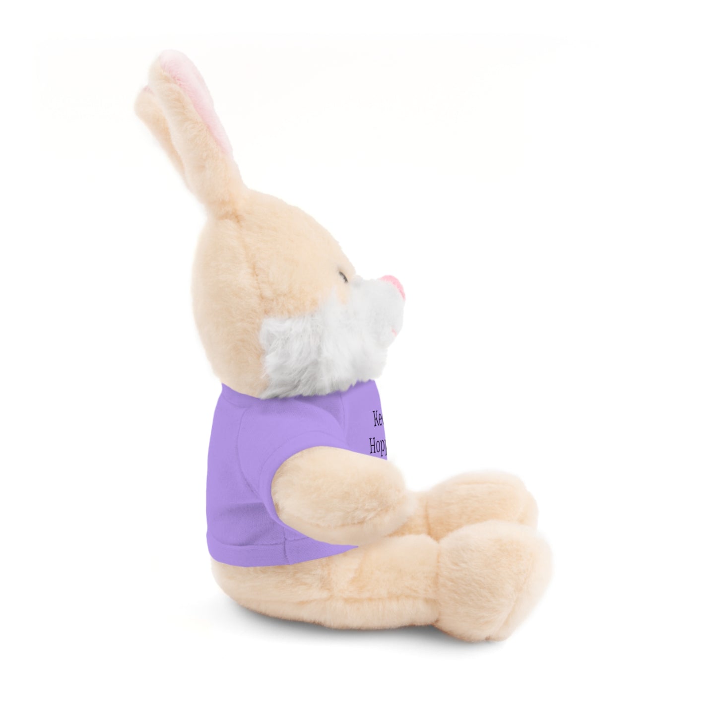 Plush Bunny with 'Keep Hoppin’ Be Happy' Tee