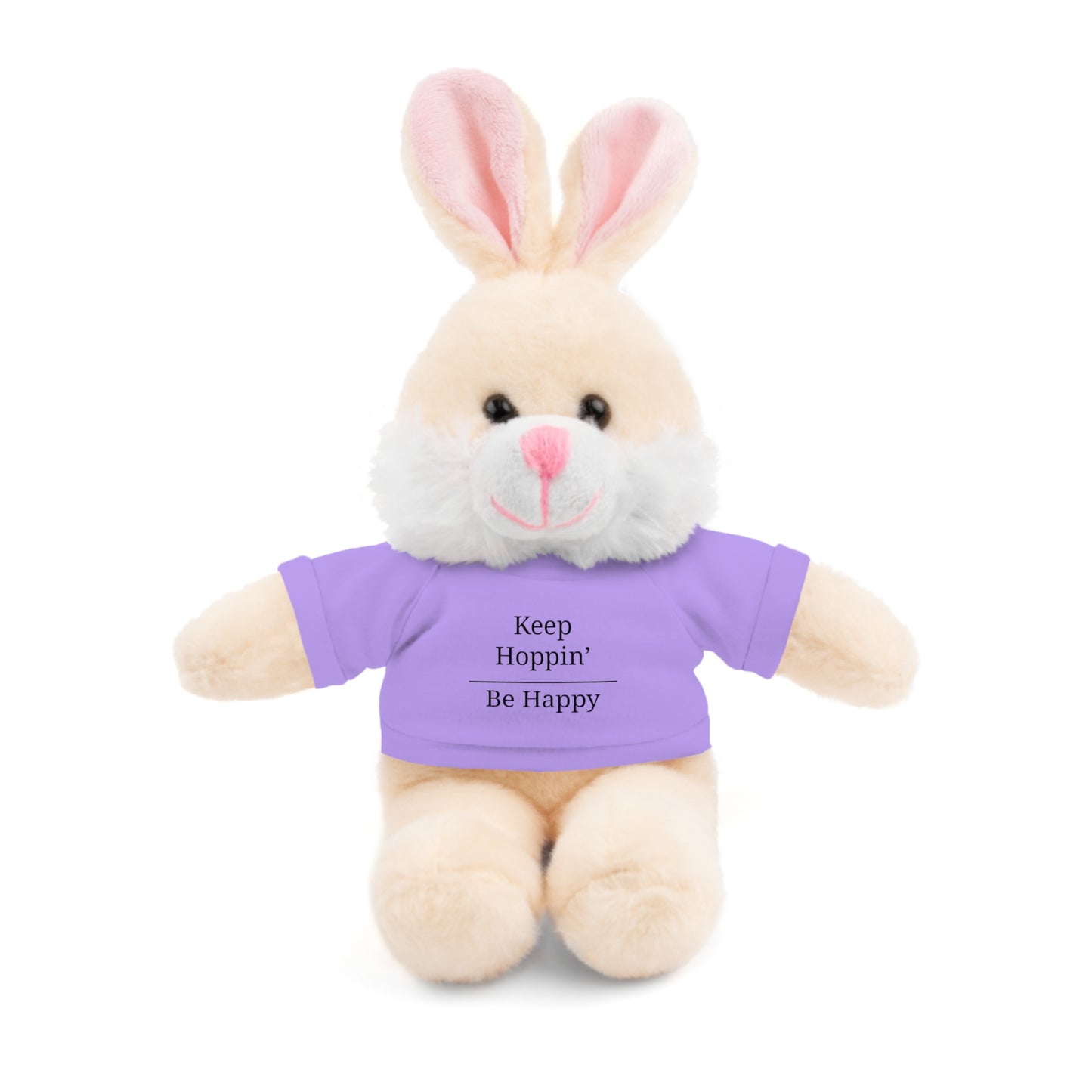 Plush Bunny with 'Keep Hoppin’ Be Happy' Tee