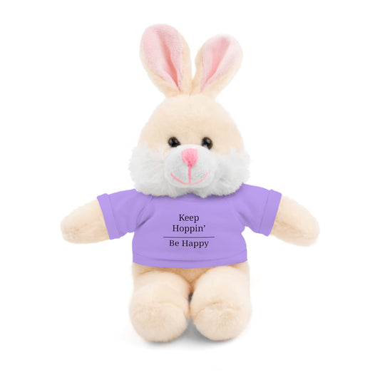 Plush Bunny with 'Keep Hoppin’ Be Happy' Tee