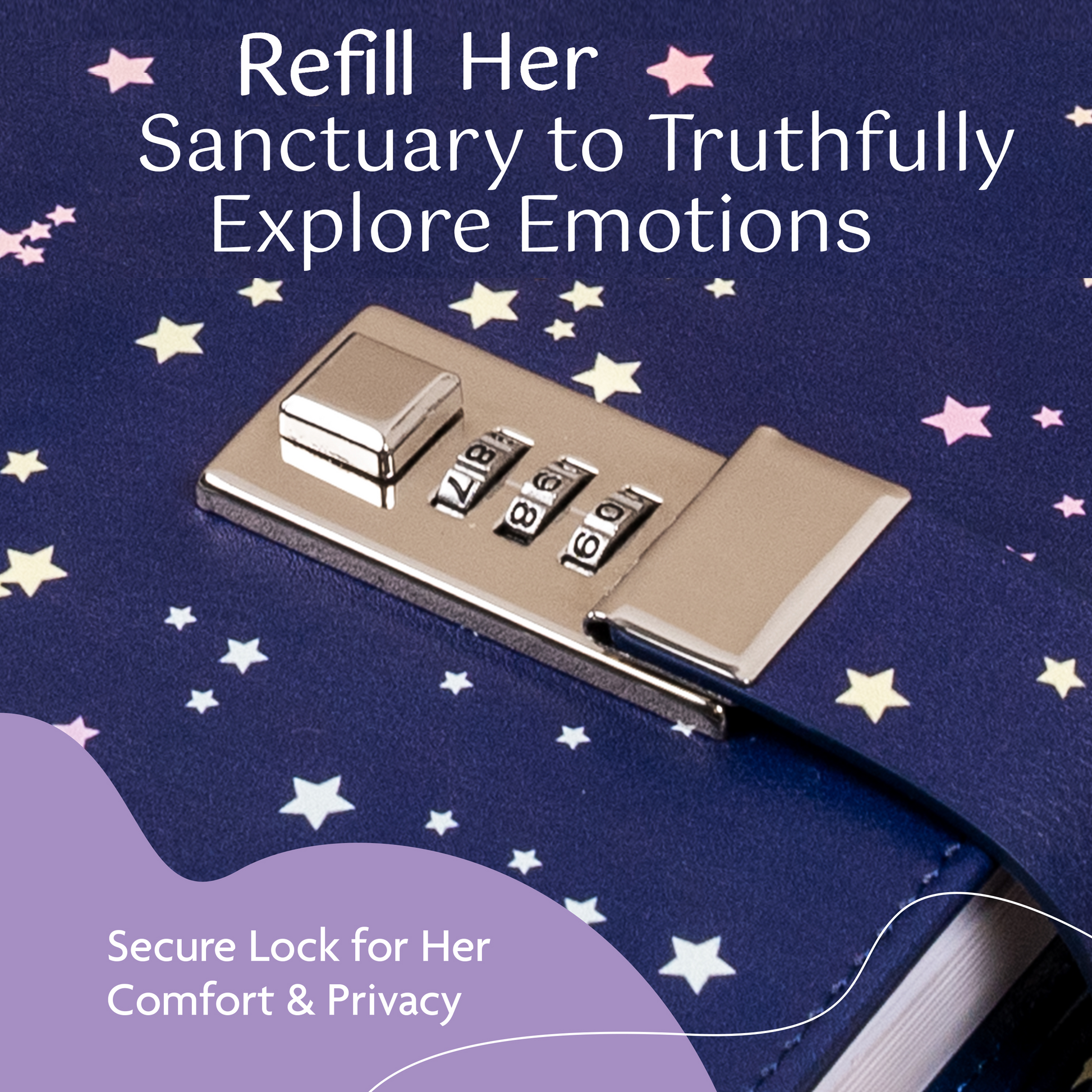 REFILL for "My Feelings are Valid" Daily Locking Prompt Journal Diary for Tweens image 5